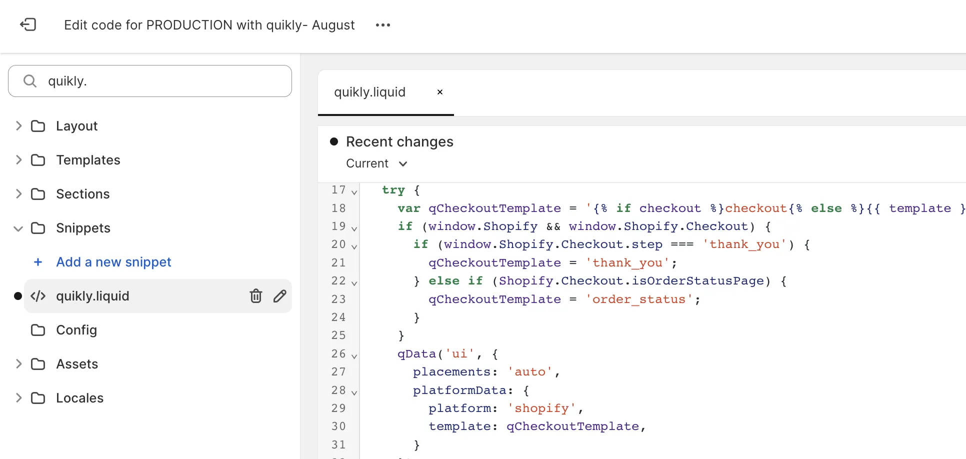 paste in code