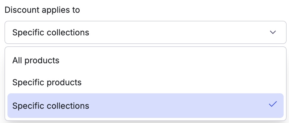Discount applies to dropdown